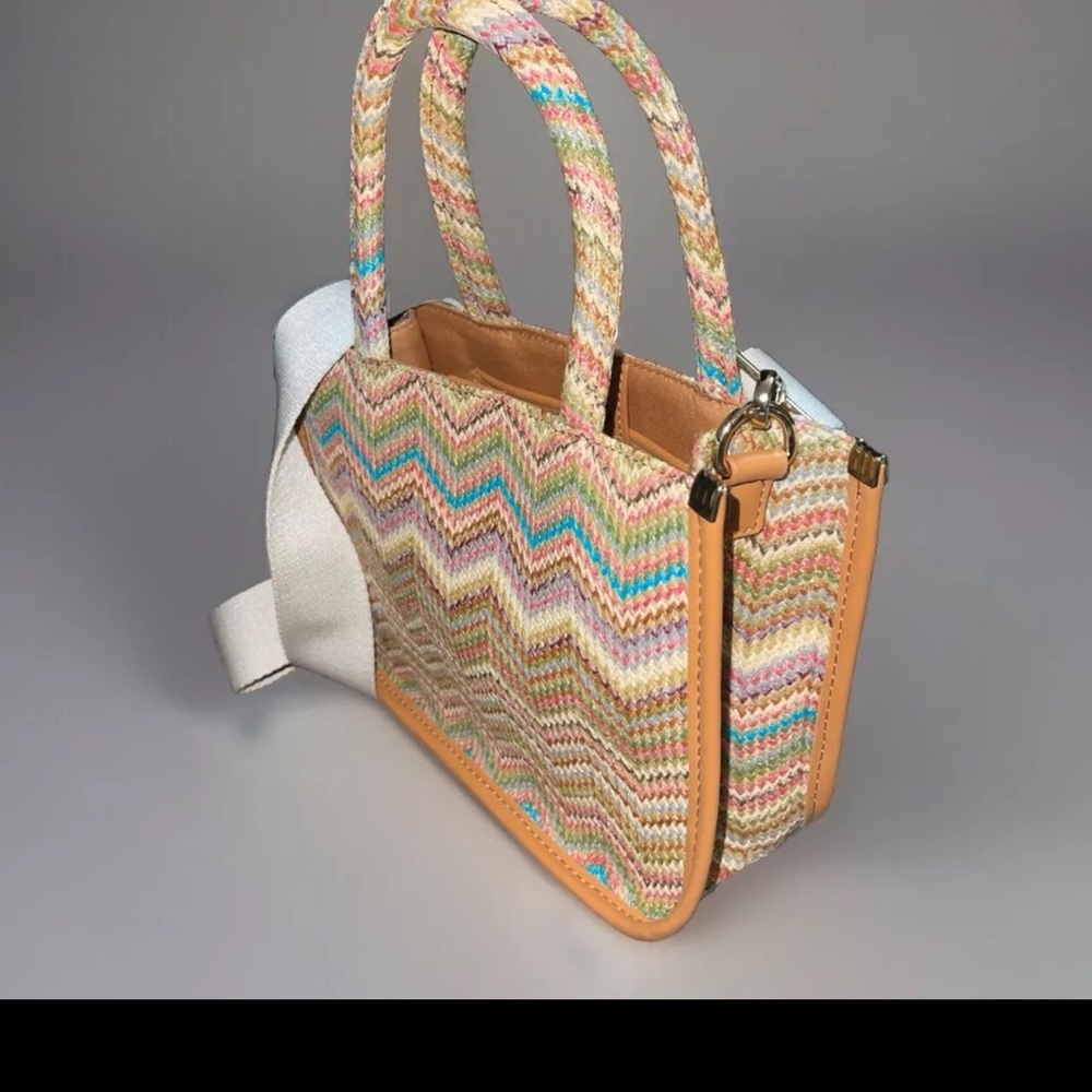 Tommy Bahamas Multicolor Chevron Tote Bag